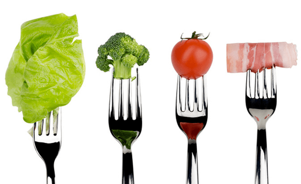 food on a fork for the dukan diet