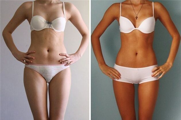 the result of weight loss with a small initial weight